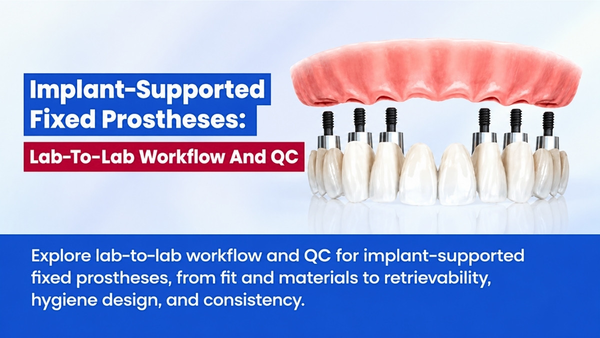 Implant-Supported Fixed Prostheses: Lab-To-Lab Workflow And QC