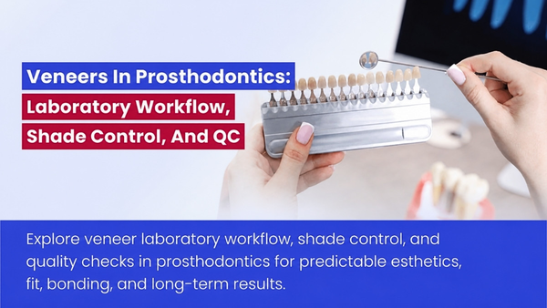 Veneers In Prosthodontics: Laboratory Workflow, Shade Control, And QC