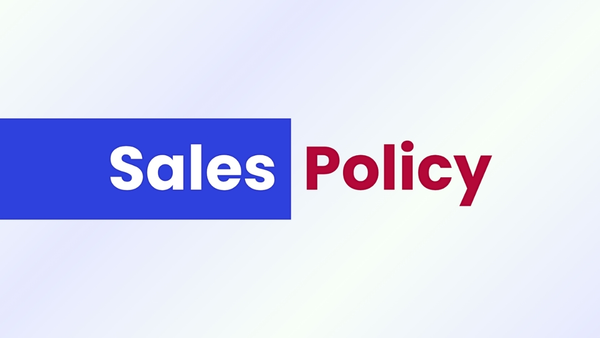 Sales Policy