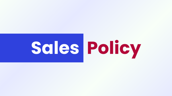 Sales Policy