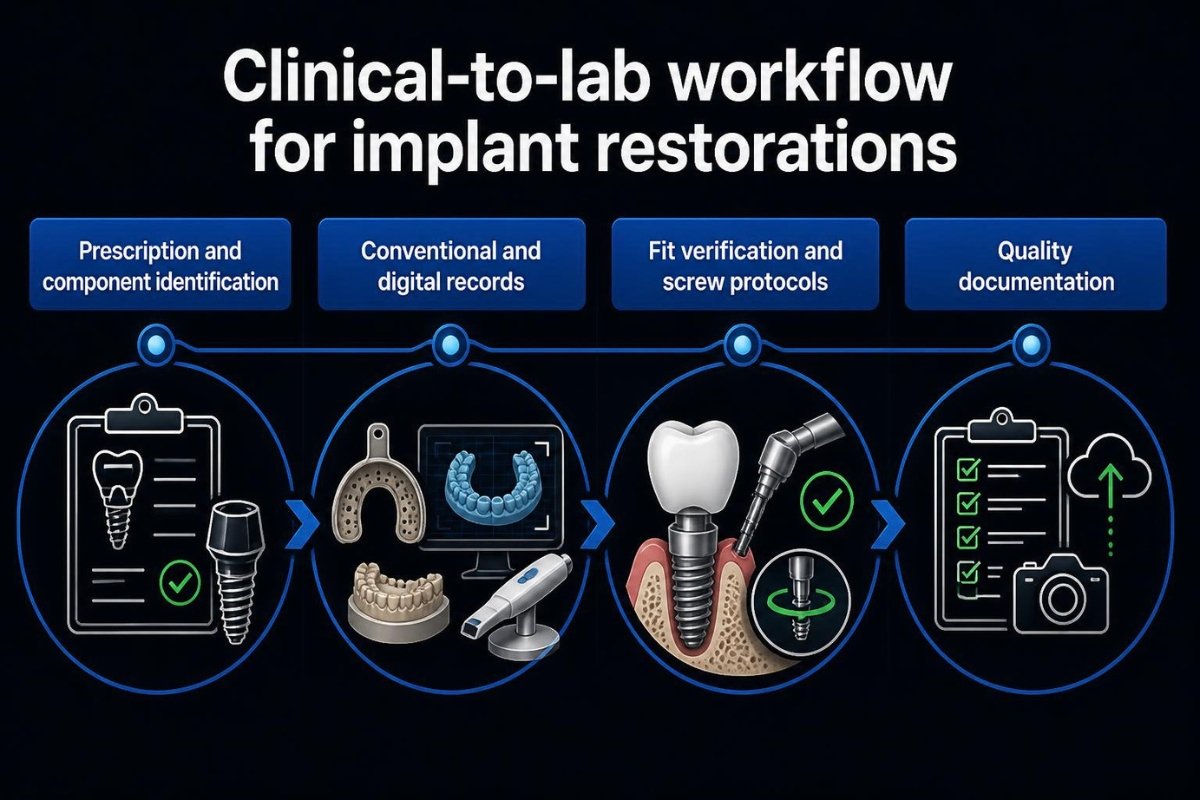 Clinical-to-lab workflow for implant restorations Clinical-to-lab workflow for implant restorations