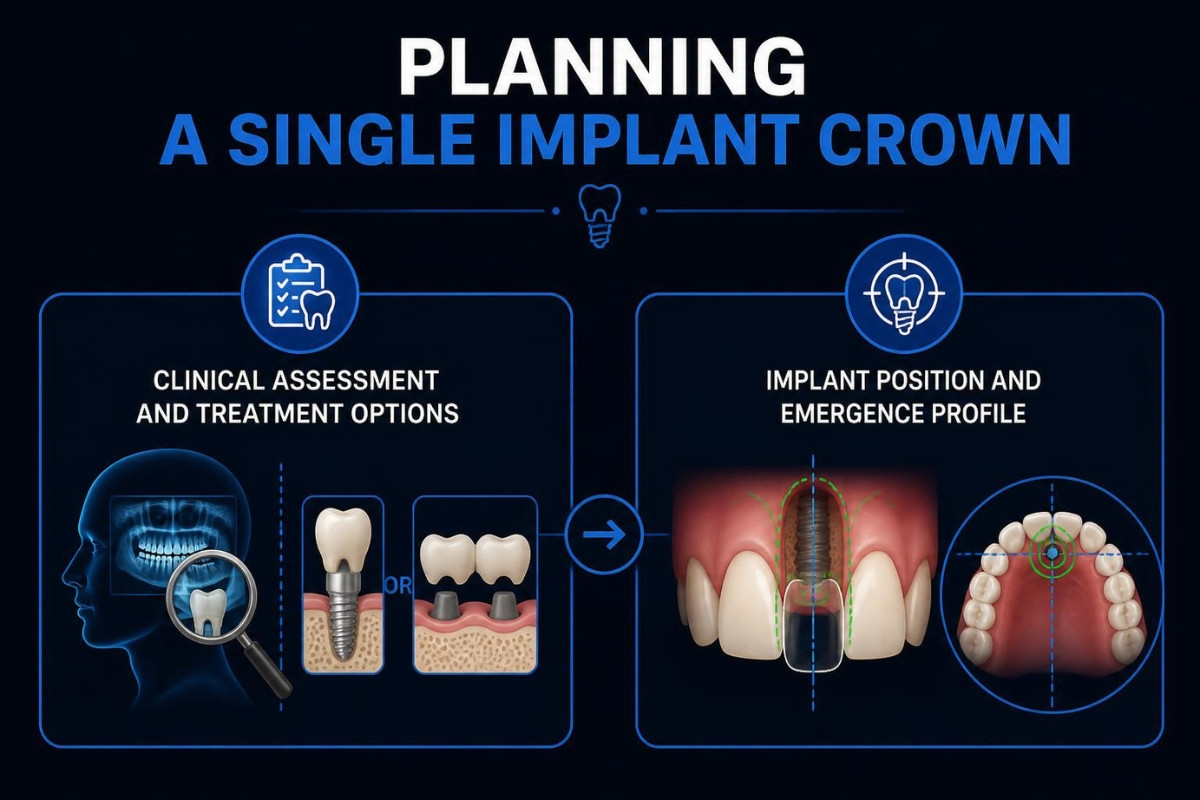 Planning a single implant crown