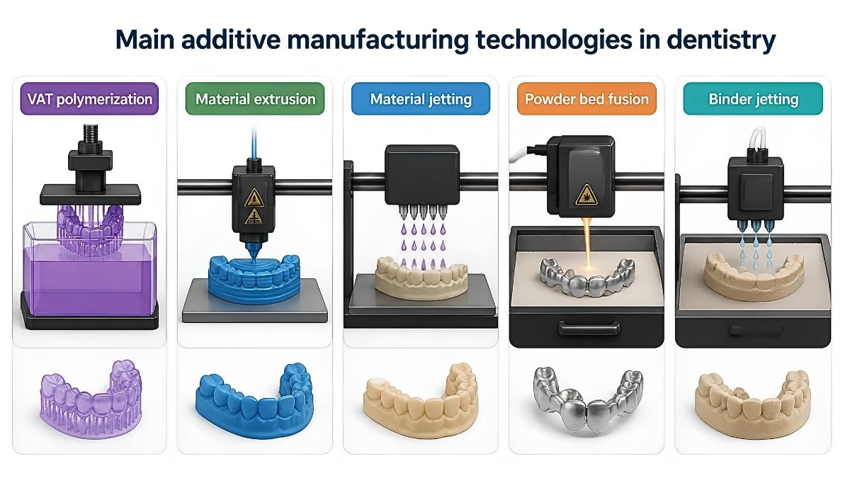 Main additive manufacturing technologies in dentistry Main additive manufacturing technologies in dentistry