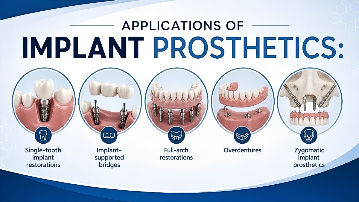 Applications of implant prosthetics Applications of implant prosthetics