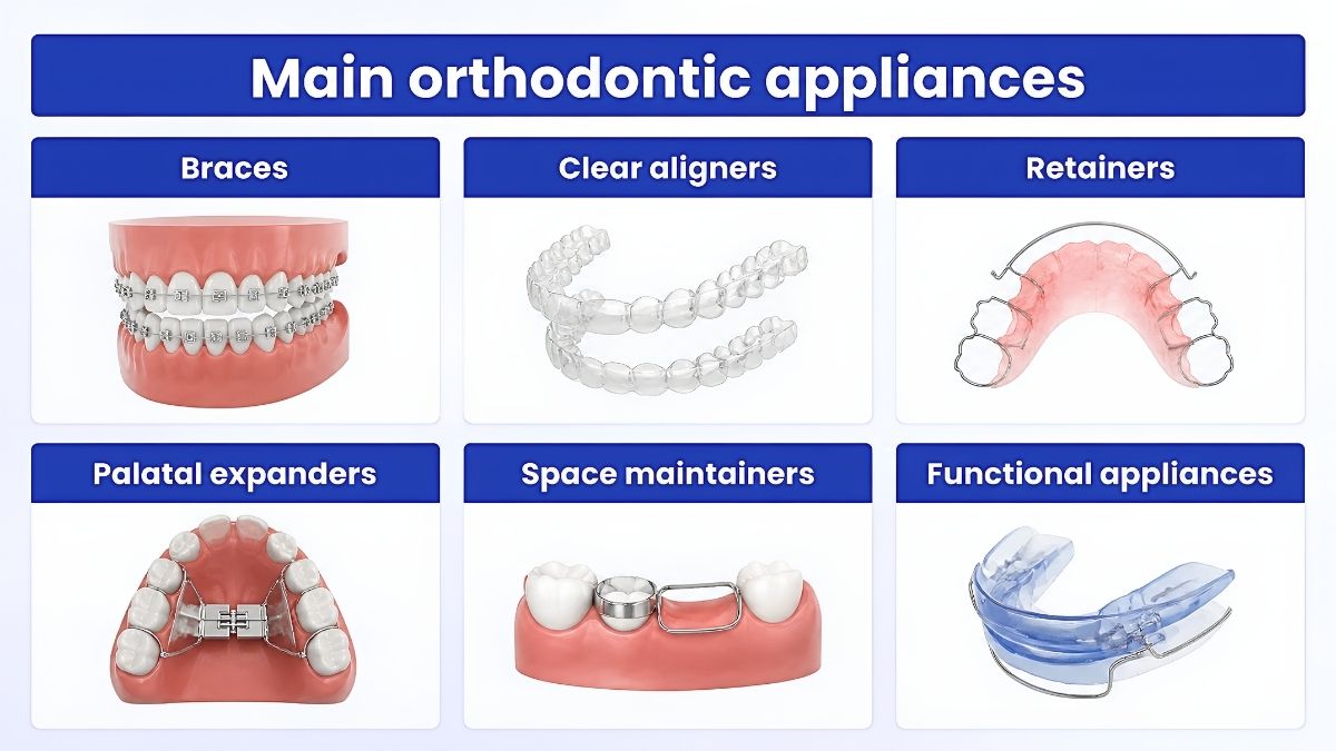 Main orthodontic appliances