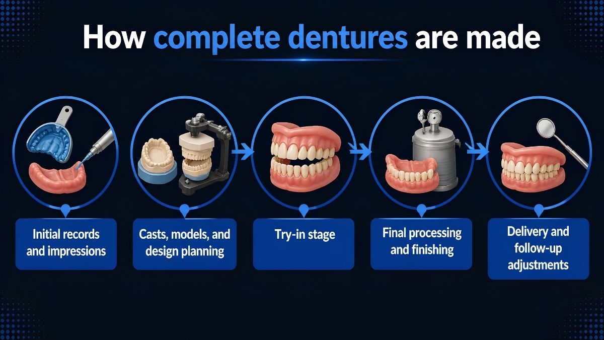 How complete dentures are made How complete dentures are made