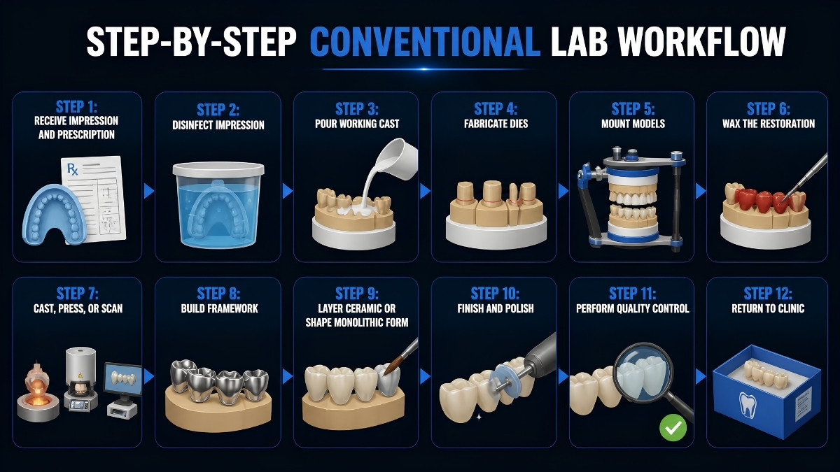 Step-By-Step Conventional Lab Workflow