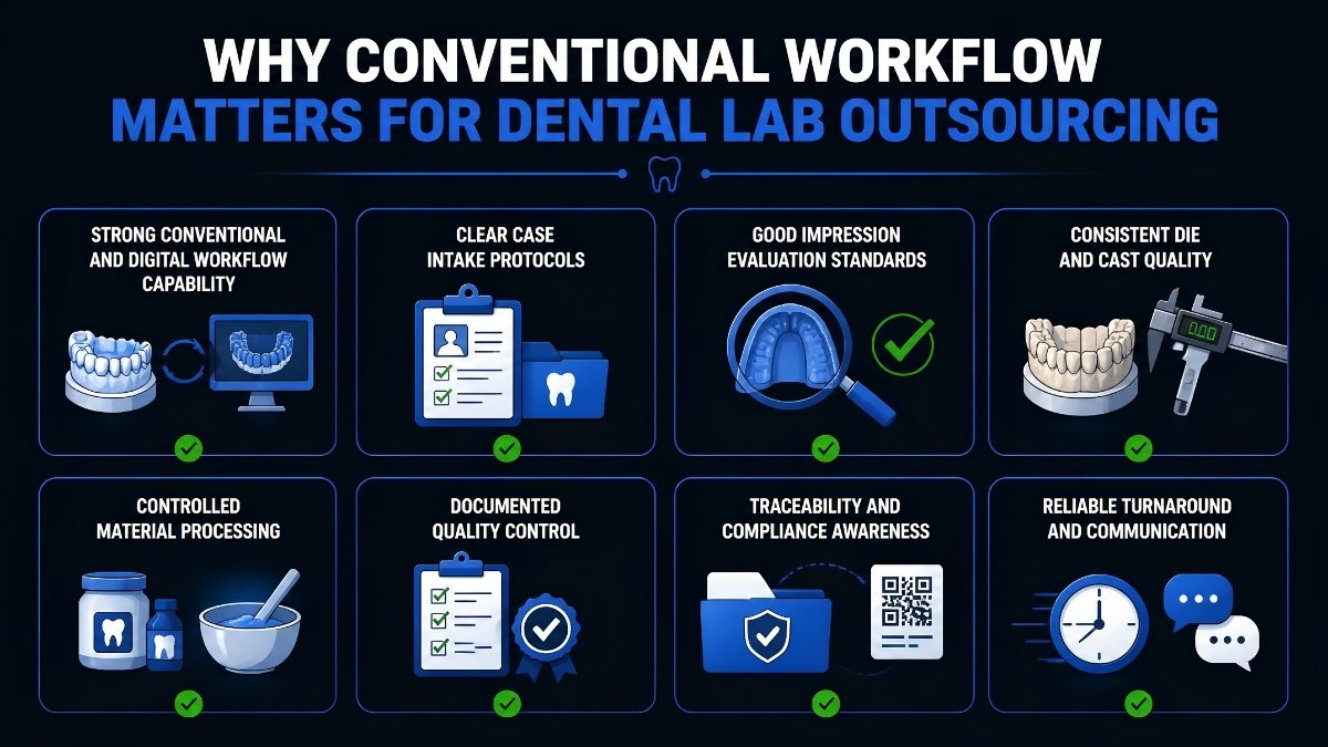 Why Conventional Workflow Matters For Dental Lab Outsourcing
