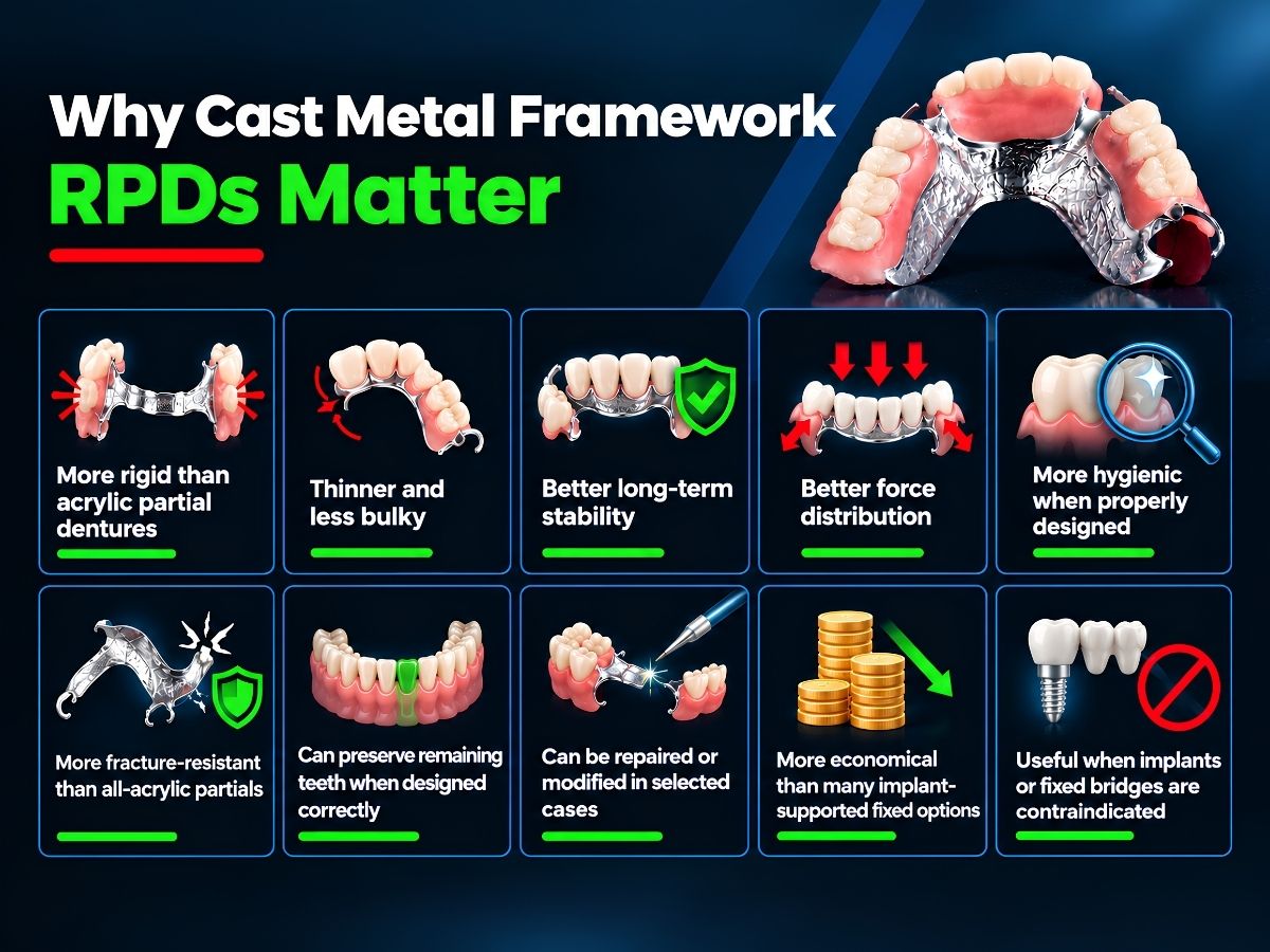 Why cast metal framework RPDs matter Why cast metal framework RPDs matter