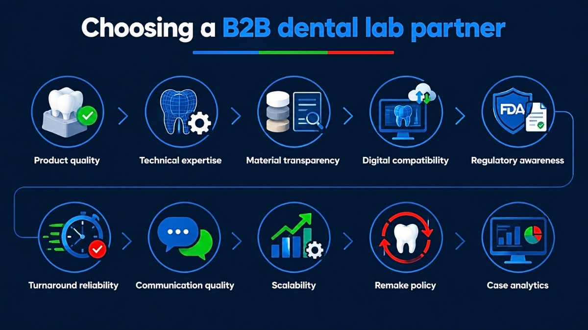 Choosing a B2B dental lab partner Choosing a B2B dental lab partner