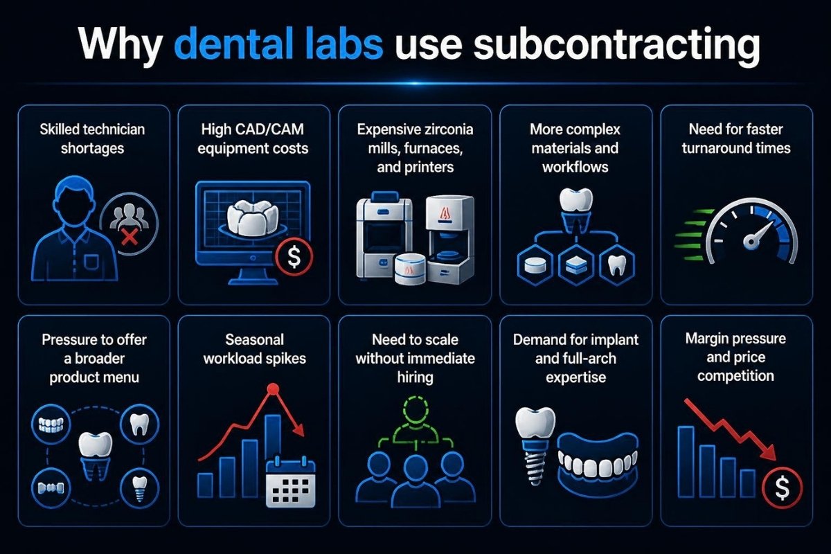 Why dental labs use subcontracting Why dental labs use subcontracting