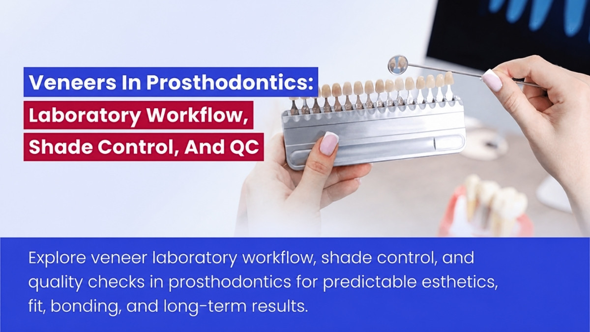 Veneers In Prosthodontics: Laboratory Workflow, Shade Control, And QC